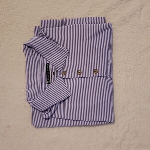 Pebble Beach performance striped polo